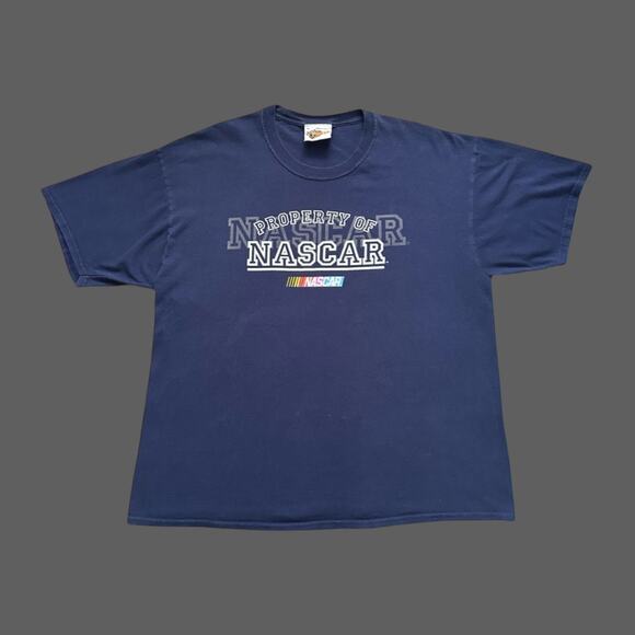 Winners Circle VTG Property Of Nascar Racing SS Tee Mens Size XL Navy GUC - Picture 1 of 8